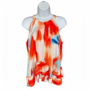 KOAN DAILY Sleeveless Ruffle Blouse size medium